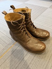 Billy Reid Mens Leather Canvas Lace Up Boots ...