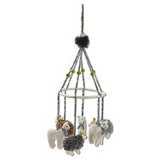 TAG Wooly Lamb Sheep Neutral Mobile Baby Nursery Animal Whimsical Made from Wool