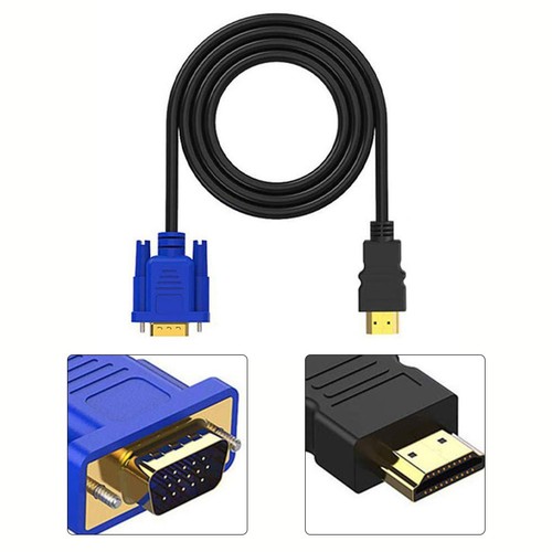 Compatible with Plasma TVs and LCD TVs VGA Cable HD15 DSUB Video Adapter Cord - Afbeelding 4 van 12