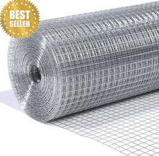 1/2" Galvanized Hardware Cloth 48"x100 Ft 19 Gauge Chicken Wire Fence Mesh