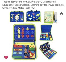 Busy Board Montessori Toys For Girls  Boys Gifts, Sensory Toys For Toddlers.