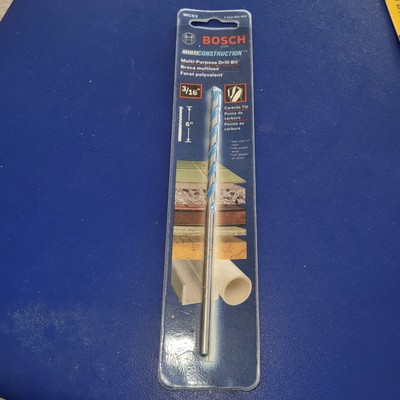 New Bosch MC03 Multi-Construction 3/16'' x 6'' Drill Bit Free US Shipping.       A