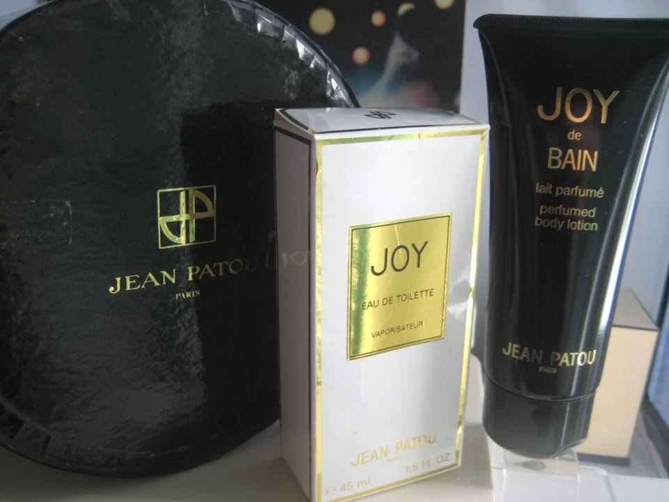 🎁2 piezas 198/90s Vintage 1.5 OZ Jean Patou Eau de Joy loción corporal 3.3 OZ perfume Foto 2 de 4