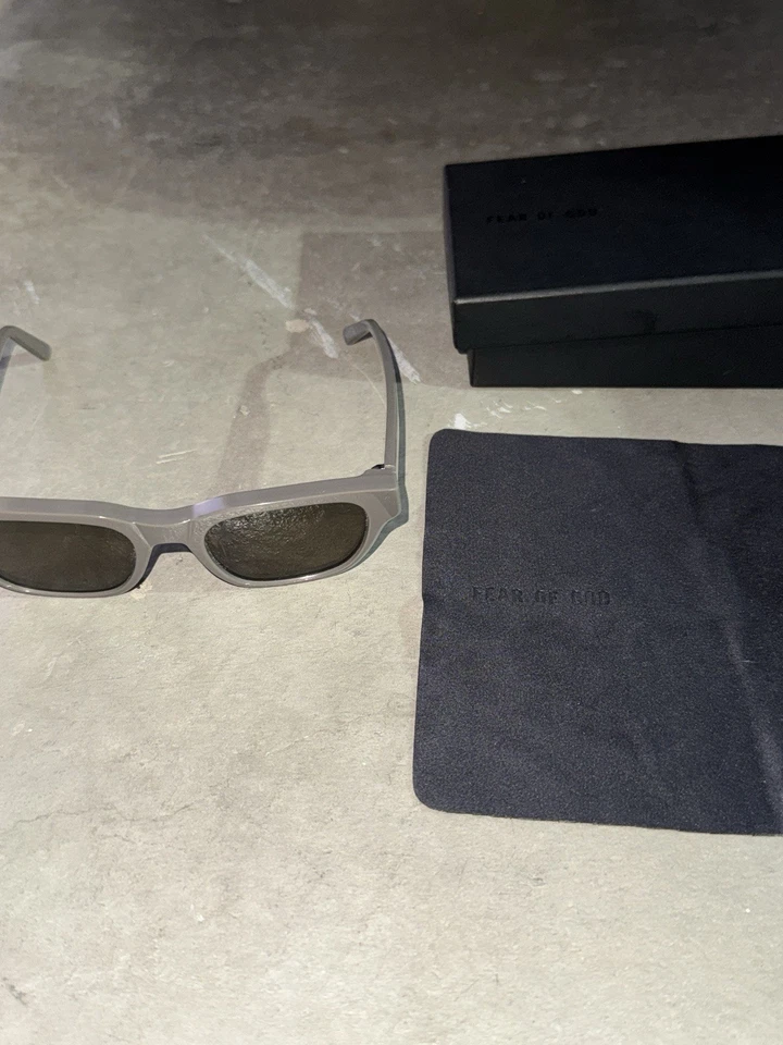 Fear Of God Grey Ant Sunglasses The 1983 Frame Taupe - Image 3 of 4