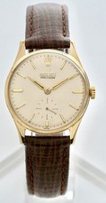 Rolex Precision Swiss Rare 9K Solid Gold ‘1959’ Gents Vintage Watch Patina, 32mm