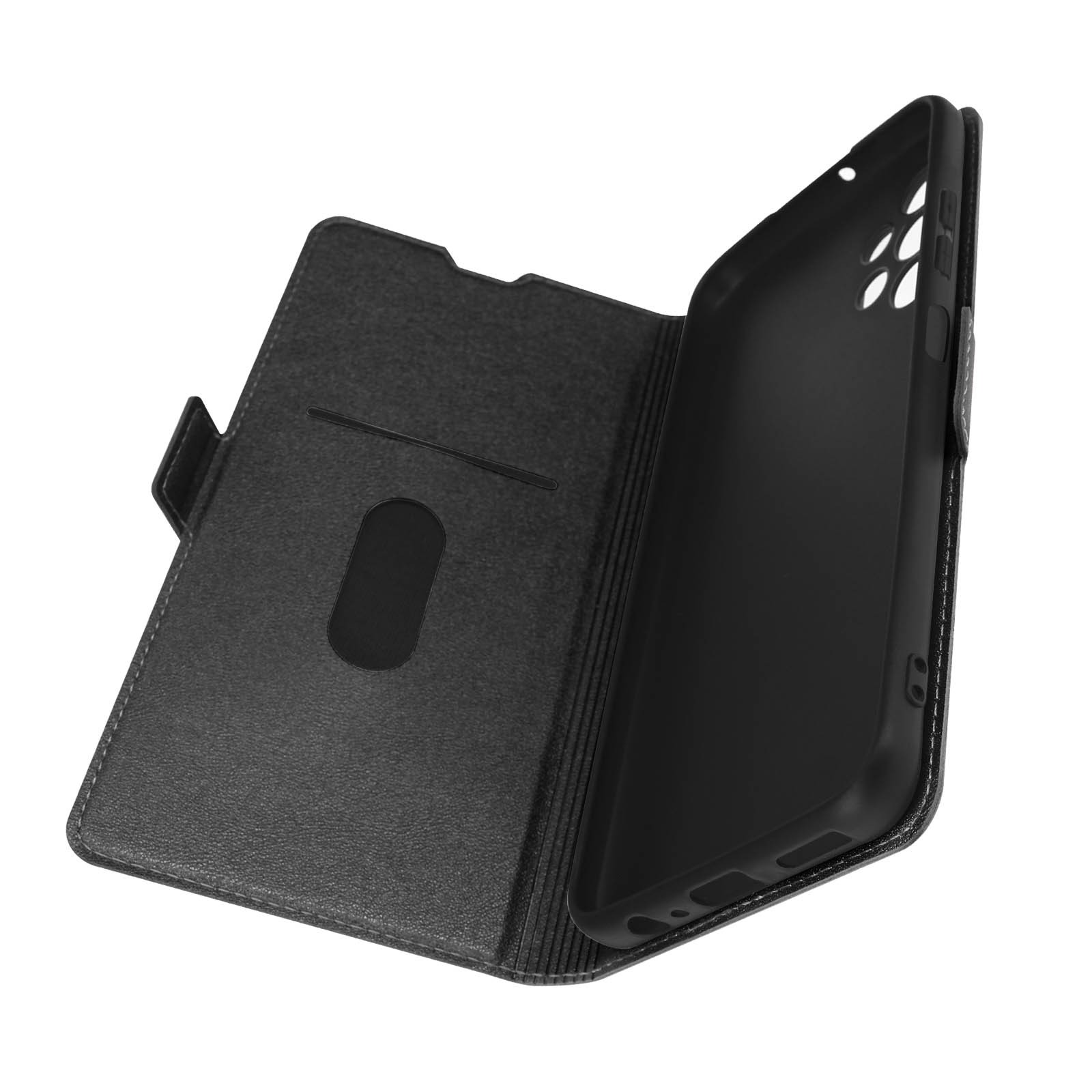 Coque support vidéo Galaxy A32 5G protection intégrale et double porte-carte rigide