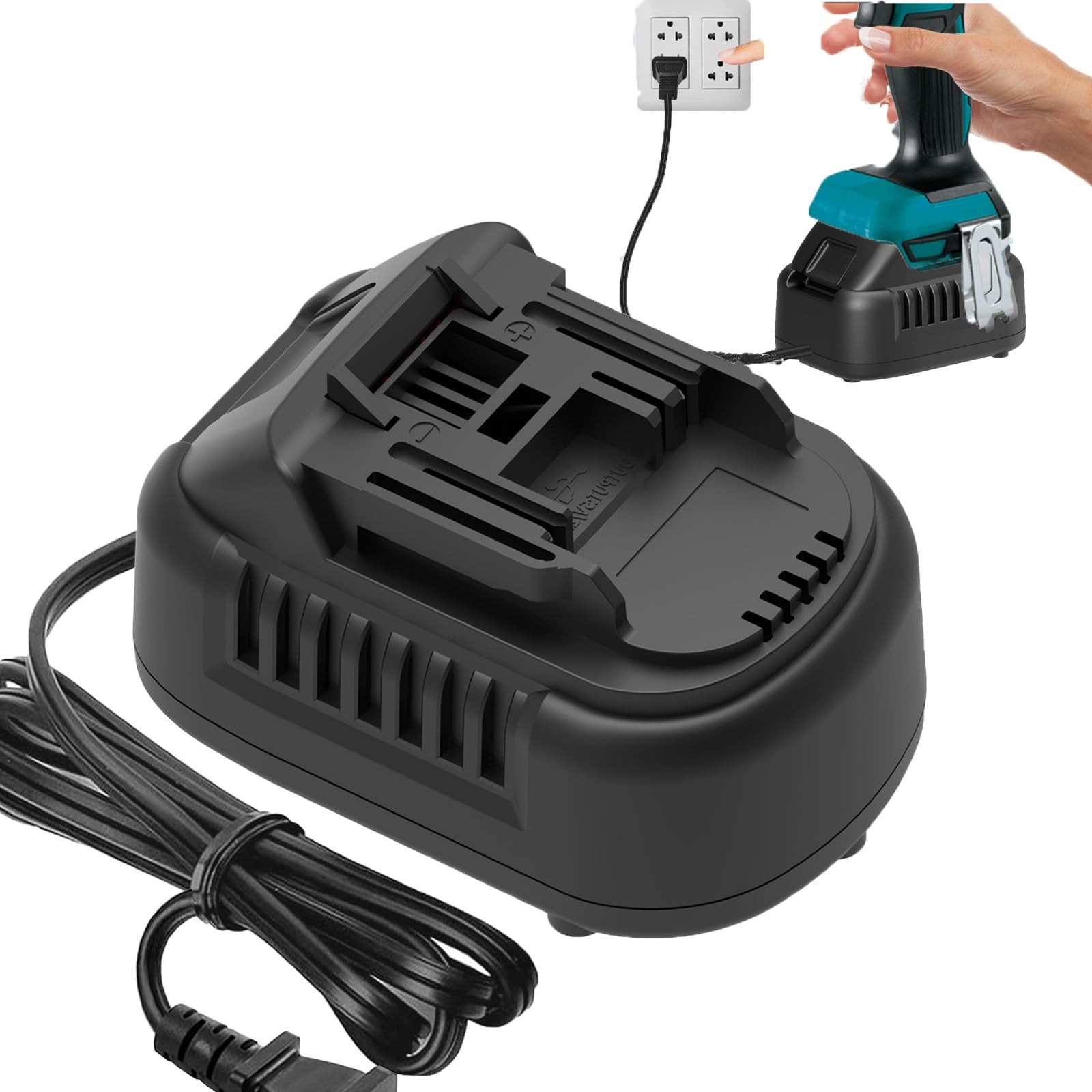 110V to 18V DC Power Adapter for Makita 18V Cordless Tools
