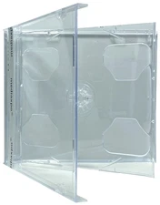 STANDARD Clear Smart Tray Double CD Jewel Case Lot