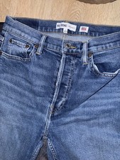 RE/DONE Originals Womens Jeans Size 27 Blue Denim Made In USA Button Fly