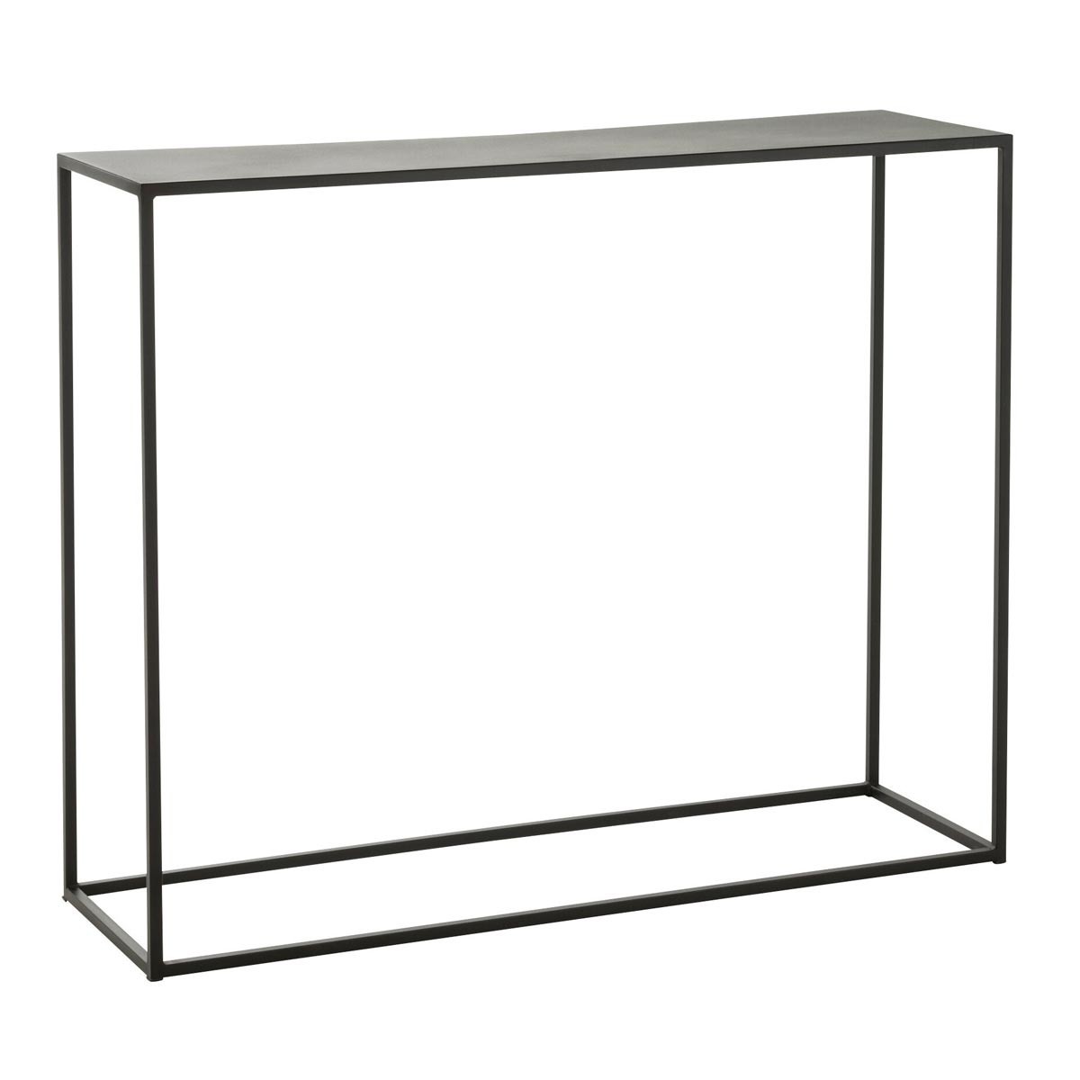 Console en métal noir Elsie 110cm au design industriel épuré