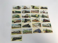 Set of 25 Cards - Vintage 1956 Morning Foods World Locomotives