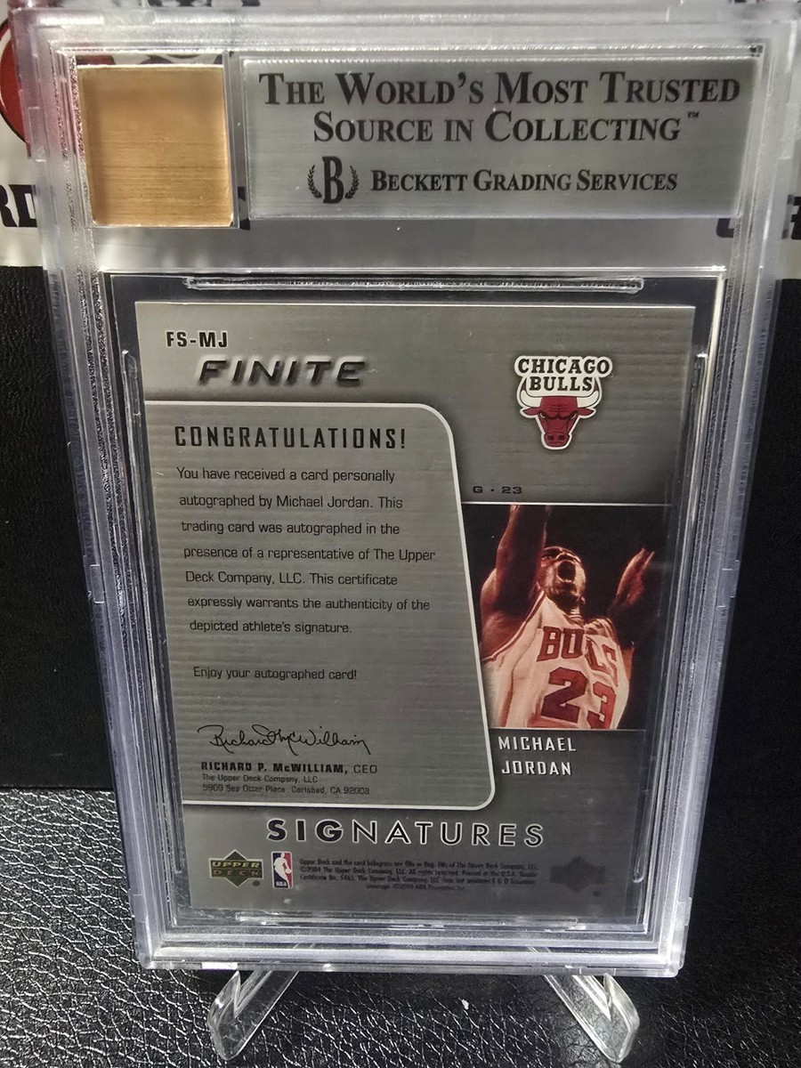 2004-05 Upper Deck Finite Signatures MICHAEL JORDAN #FSMJ BGS 9