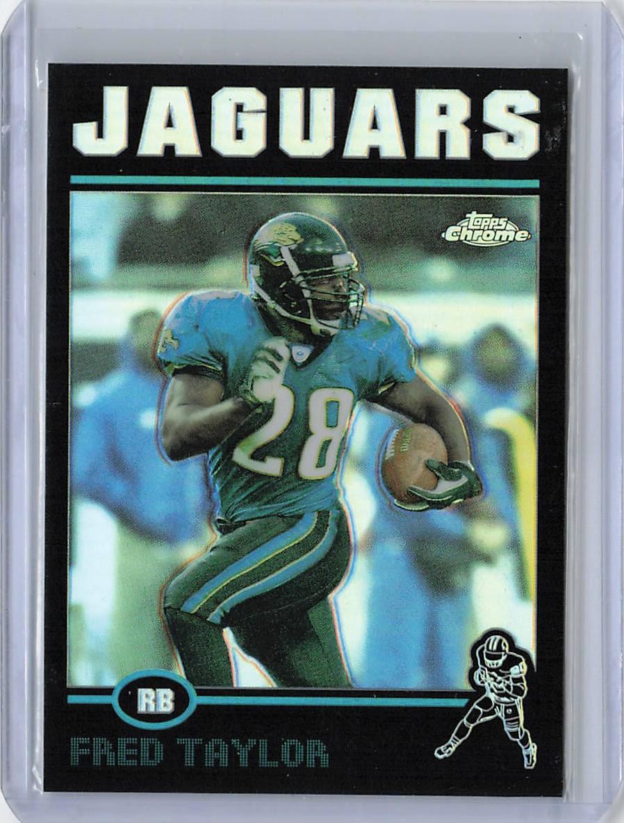 2004 Topps Chrome Fred Taylor #38 /100 Black Refractor