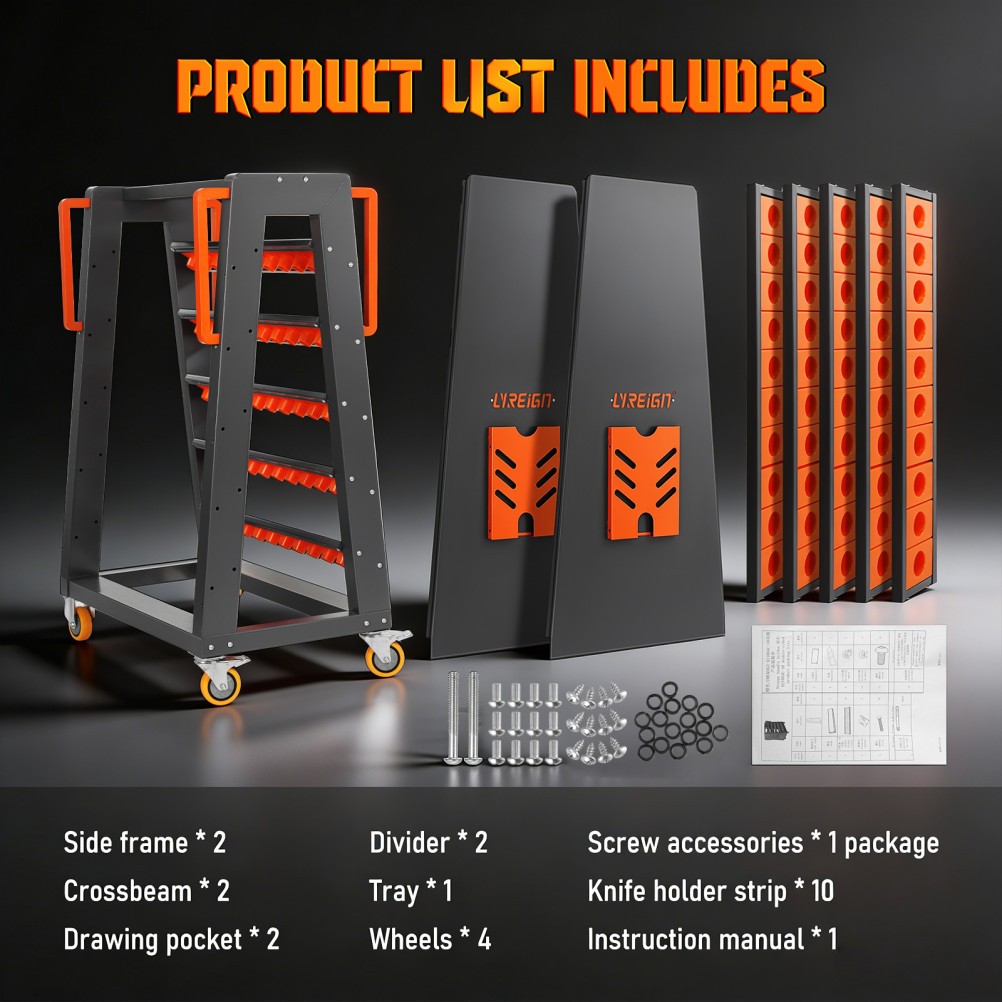 CNC Tool Storage Racks Movable can be Install CAT40-100CAP strong load ...