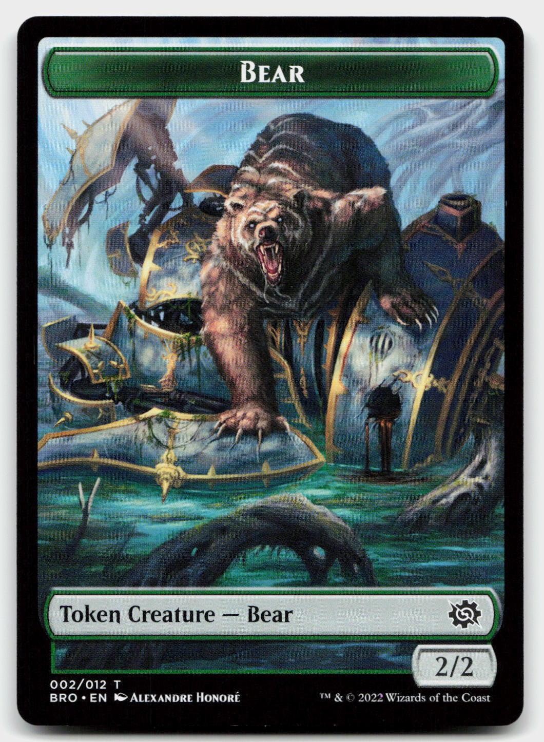 Bear Token 2 Token The Brothers' War Magic: The Gathering Near Mint