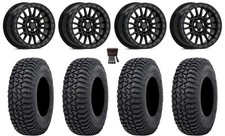 Valor V16 Bdlk 15 Wheels Bk -12mm 35 Tricera Tires Polaris Rzr