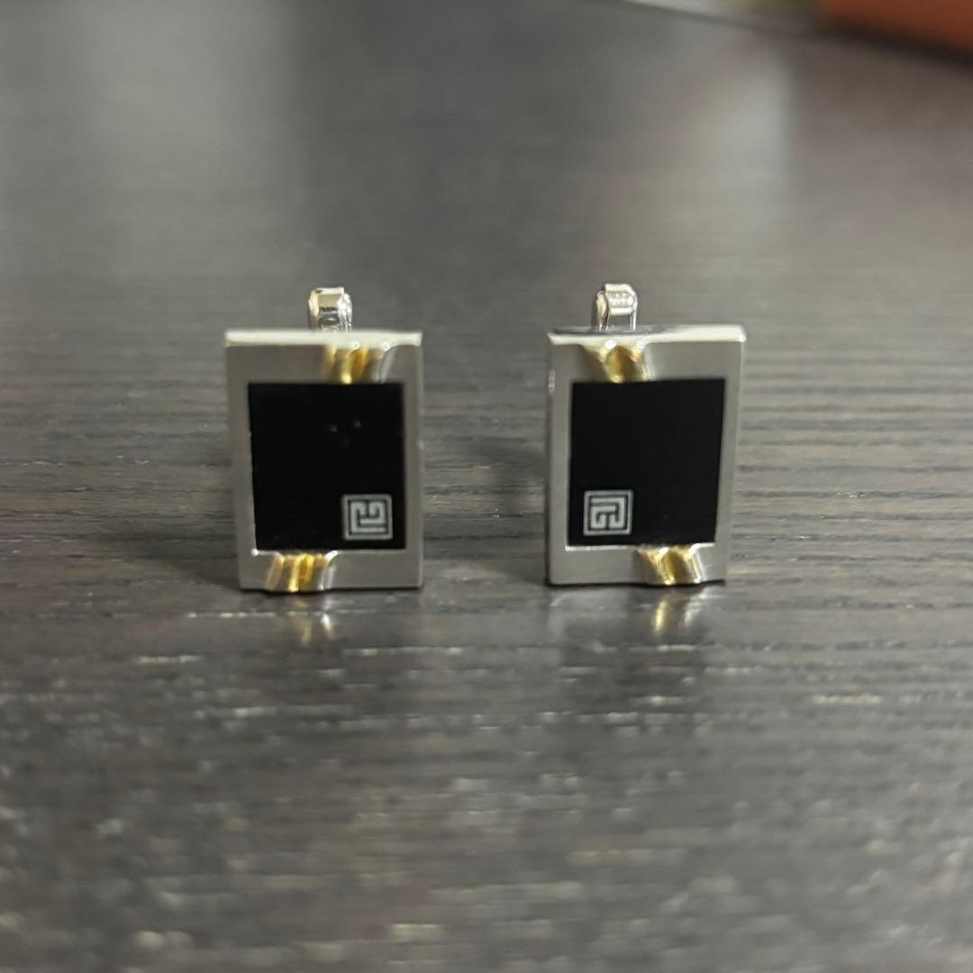Givenchy Logo Cufflinks Button Classic Retro Chri… - image 1