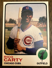 CHICAGO CUBS: Rico Carty Custom Modern 1973 Style Art Card
