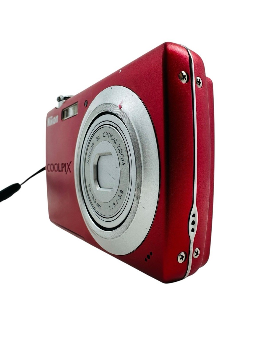 Nikon Coolpix S203 Red Digital Camera PARTS/REPAIR (LCD SCREEN