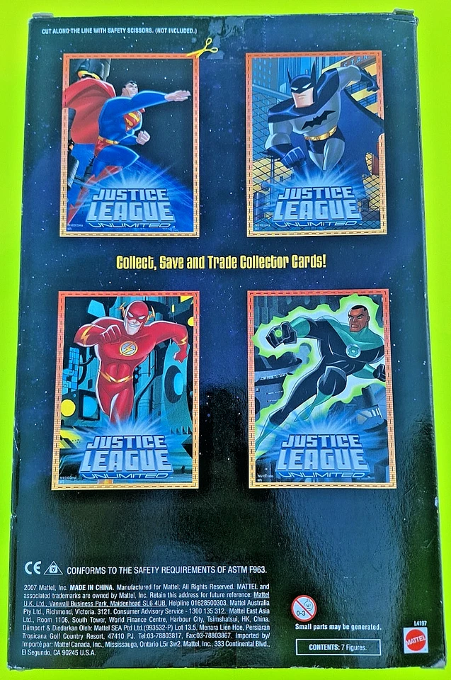 DC Super Heroes Liga de la Justicia Miembros Originales Die-Cast Figuras Toys R Us 2007 Foto 3 de 3
