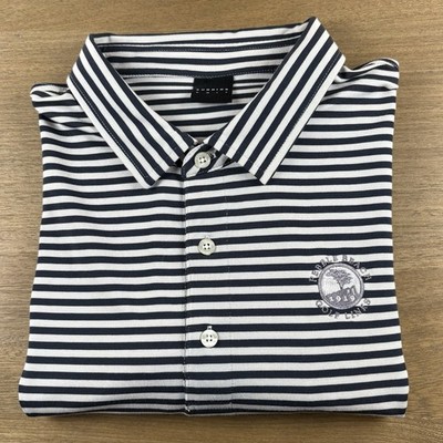 Dunning Golf x Pebble Beach Golf Links Performance Stripe Polo Shirt Men s XXL