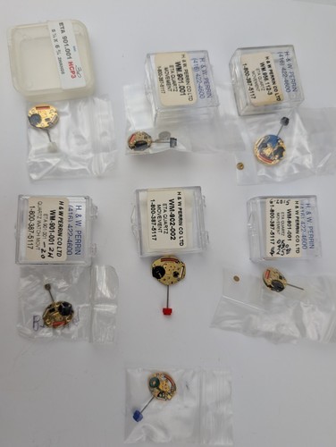 Lot Of 7 ETA Quartz Watch Movement New Old Stock