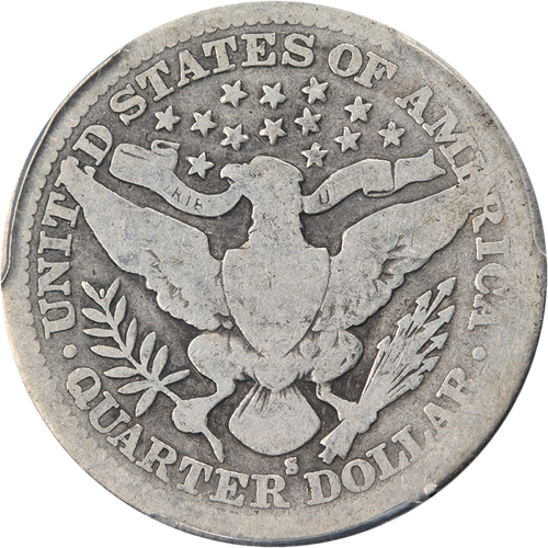 1913-S Barber Quarter PCGS G04 Key Date Nice Eye Appeal Nice Strike - Afbeelding 2 van 4