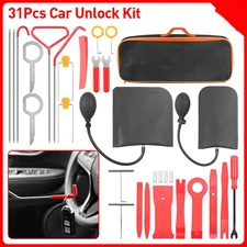 31Pc Emergency Kits Auto Tool Window-Car Door Open Unlock Lock Out Universal Kit