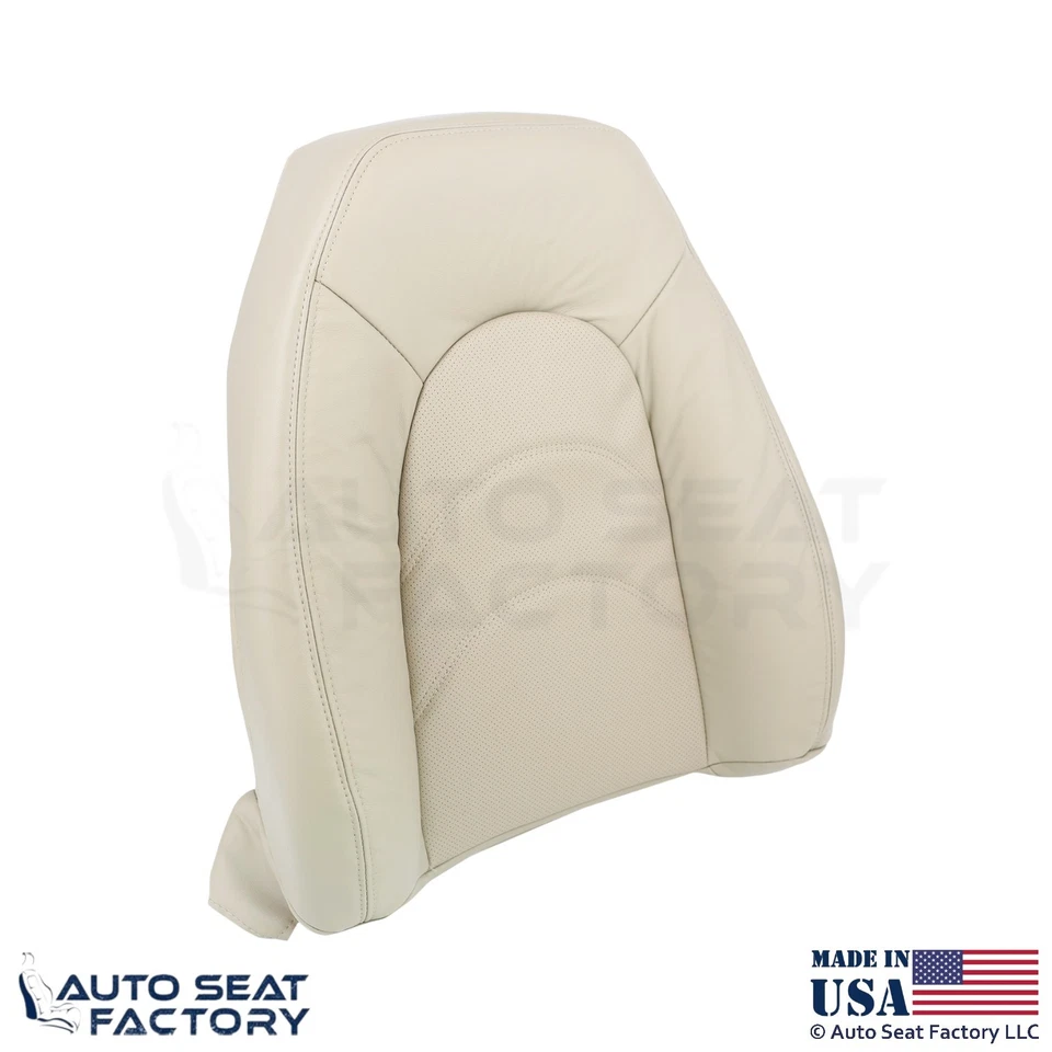 Cubierta de asiento superior de pasajero de cuero genuino para Jaguar XKR XK8 2000-2006 avena Foto 4 de 4