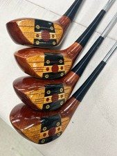 MacGregor Tourney Velocitized Driver Persimmon Fairway Wood Set 4 Clubs