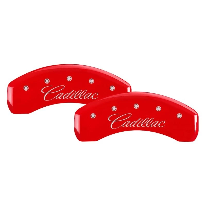 For Cadillac SRX 04-09 Caliper Covers Gloss Red Caliper Covers w Cadillac — 第 2/3 张图片