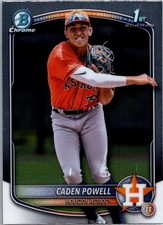 Caden Powell 2025 Bowman Chrome #BCP-212 1st Bowman Houston Astros
