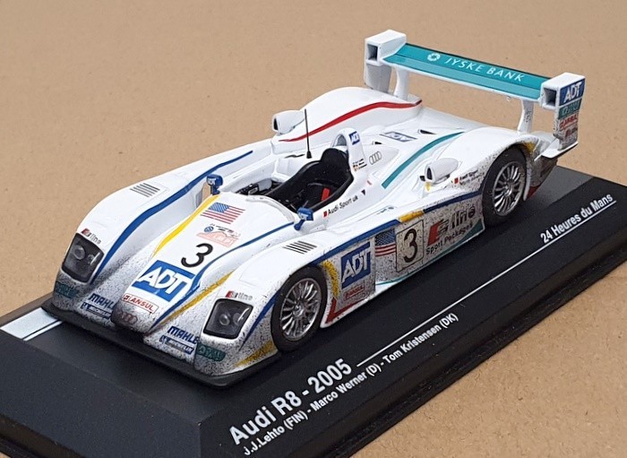 Audi R8 Le Mans 2005 1:43 réplique de collection haute précision IXO