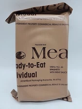 Vintage 2001 Collectible Ready To Eat MRE MENU NO 20 Spaghetti W/ Meat Sauce