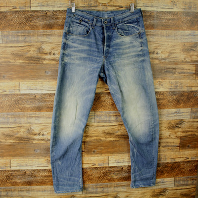 G-Star Jeans 3D tapered Type C Mens Size 30 Blue button fly