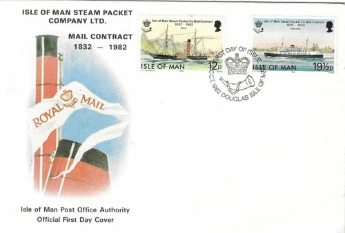 Isle of Man Comm/FDC -  IOM Steam Packet Company Ltd - 1982 (IOM232)