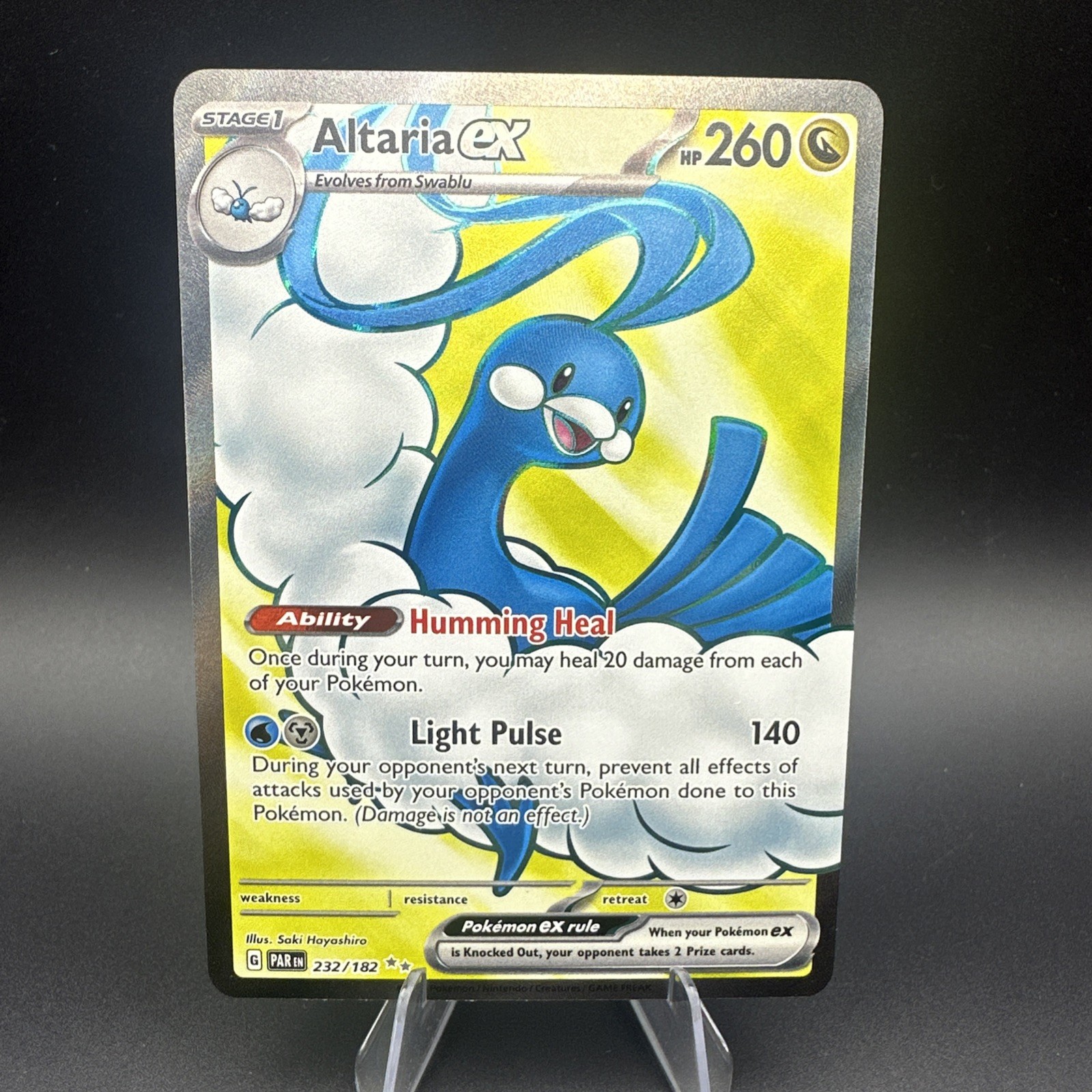 Pokemon TCG Altaria ex 232/182 SV04 Paradox Rift Ultra Rare Holo English