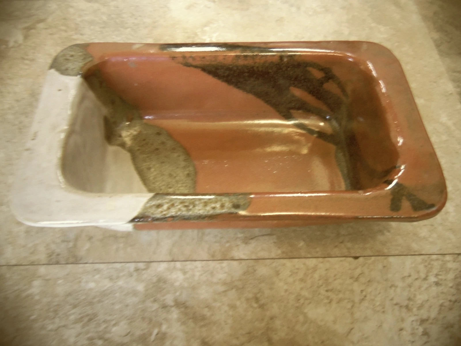 Handmade Vintage Ceramic Loaf Pan