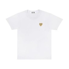 COMME DES GARCONS PLAY Gold Heart T-Shirt - White - AZ-T216-051 4
