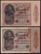 Germany 1 Billion Mark 1923 Vintage Lot 2 Old Paper Money Banknote Collection