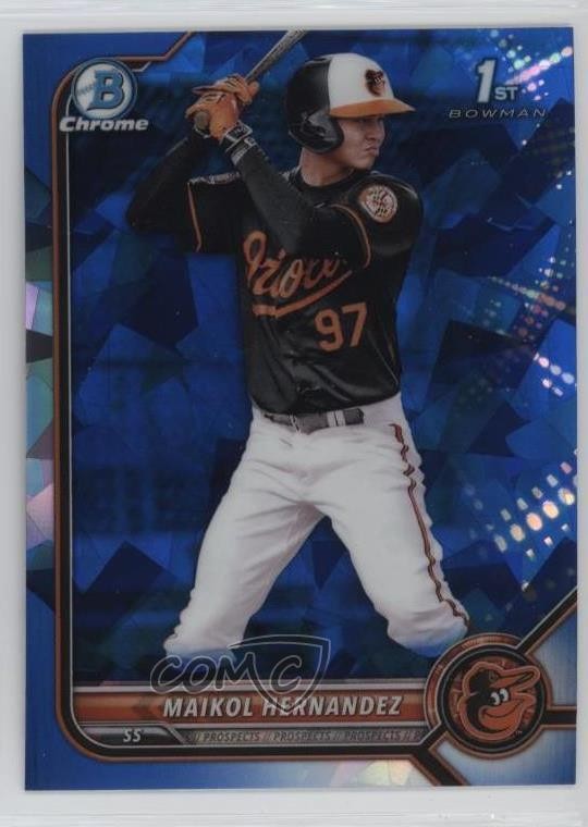2022 Bowman Chrome Sapphire Edition Prospects Maikol Hernandez #BCP-155 11vc