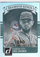 ERIC HOSMER /280 DONRUSS CAREER STAT LINE PARALLEL ROYALS #12 2016 16 PANINI