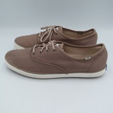 Keds Champion Taupe Brown Canvas Low Top Sneakers Ortholite Womens Size 7