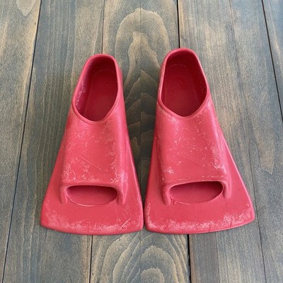 Vintage Zoomers High Speed Training Fins Red Size C (Q8)