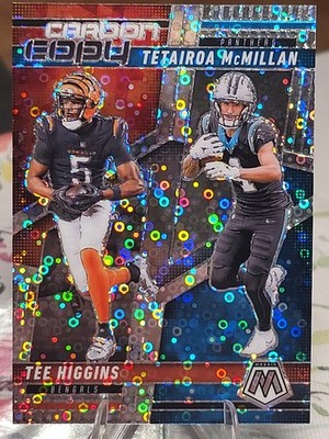 Tetairoa McMillan - Tee Higgins - Carbon Copy Disco Prizm - 2025 Mosaic