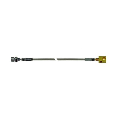 CJ Classics Brake Hose 15  Braided Stainless Steel W/ Female 3/8  -24 Adapter...