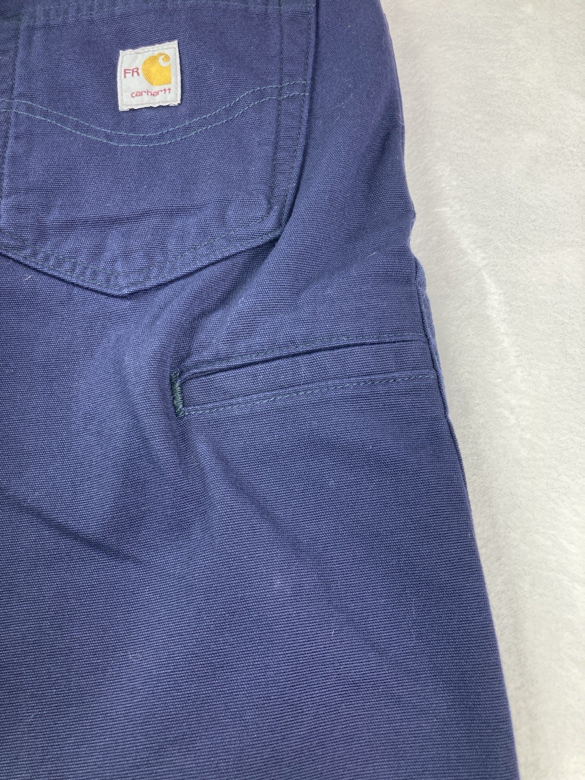 Carhartt FR Loose Fit Canvas Work Pants Navy Flame Resistant Men 34x32 NEW thumbnail 15