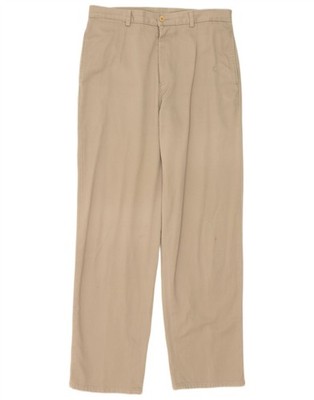 Nautica Mens Rigger Classic Fit Chino Trousers W34 L34 Beige Cotton TB05