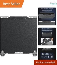 3D Printer Build Plate Kit Flexible Steel Bed 235x235mm Textured PEI Surface