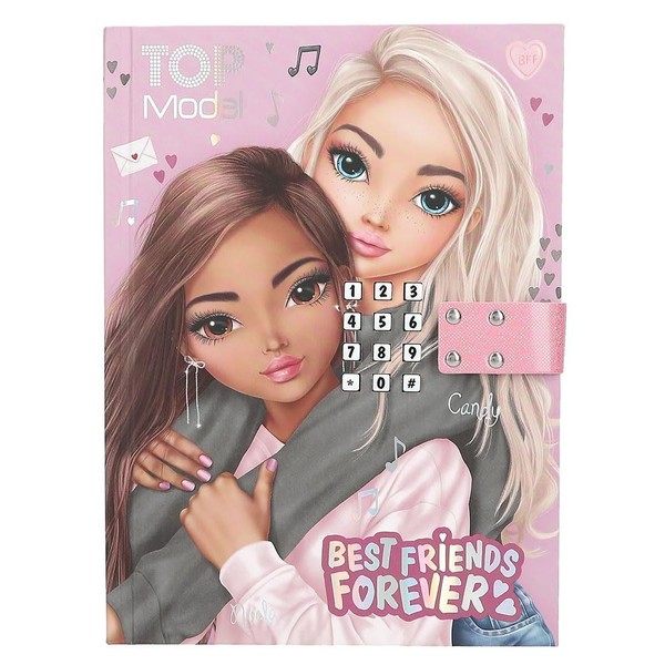 Depesche 13723 Topmodel My BFF Diary With Number Code And Sound, Book With 80 Li-image